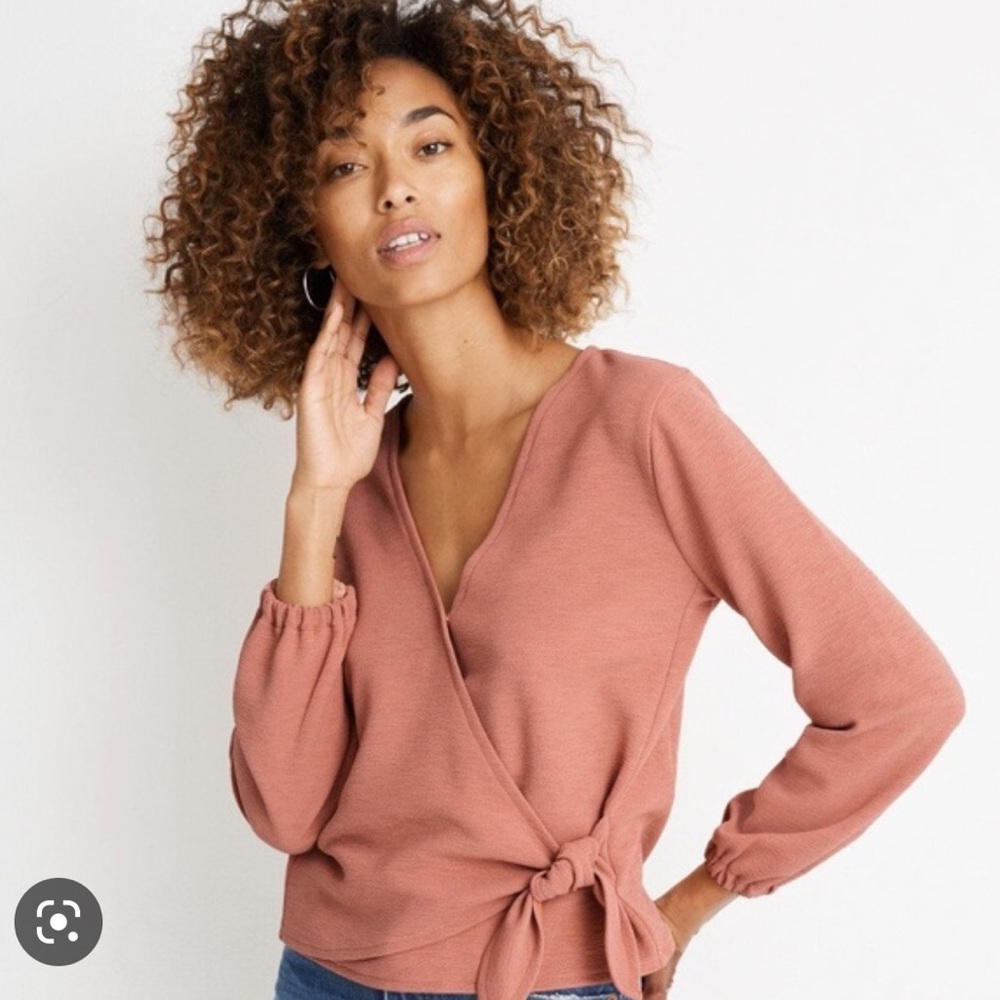 Madewell crepe wrap top